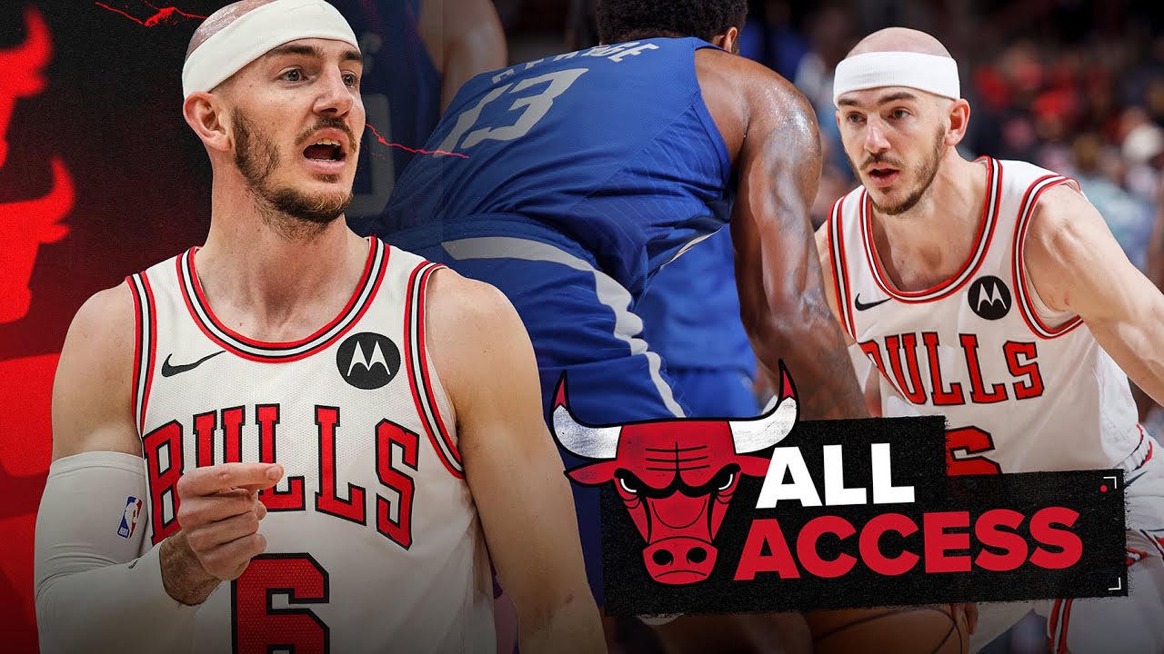 Alex Caruso mic'd up on defense will show you why he's NBA All-Defense π | Chicago Bulls background