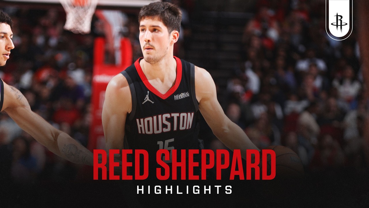 Reed Sheppard (28 points) Highlights vs. Sacramento Kings background