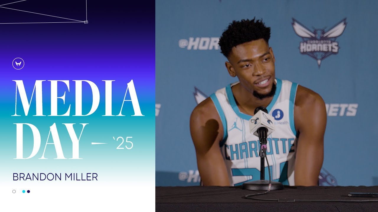 MEDIA DAY 2025 - Brandon Miller Media Availability background