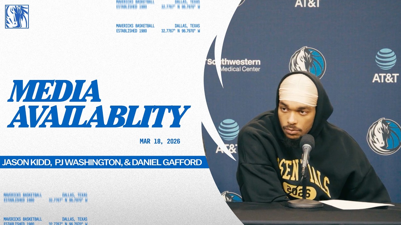 Jason Kidd, PJ Washington Jr. & Daniel Gafford | Media Availability vs ATL | 3/18/26