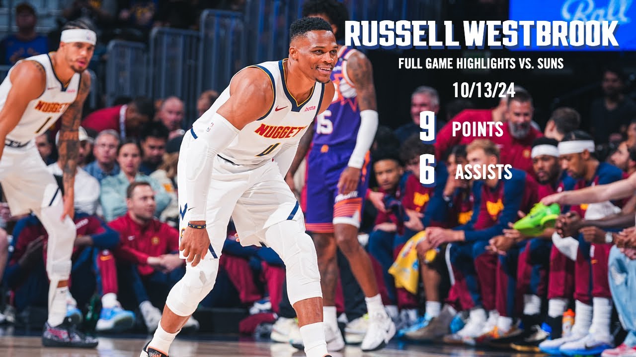 Russell Westbrook First Game In Denver | 10/13/24 Full Game Highlights vs. Phoenix Suns đș background