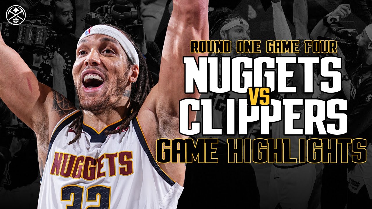 Denver Nuggets vs. LA Clippers | Full Round 1 Game 4 Highlights 📺 | 2025 NBA Playoffs background