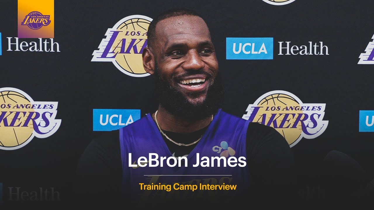 LeBron James on his 20th NBA Training Camp background
