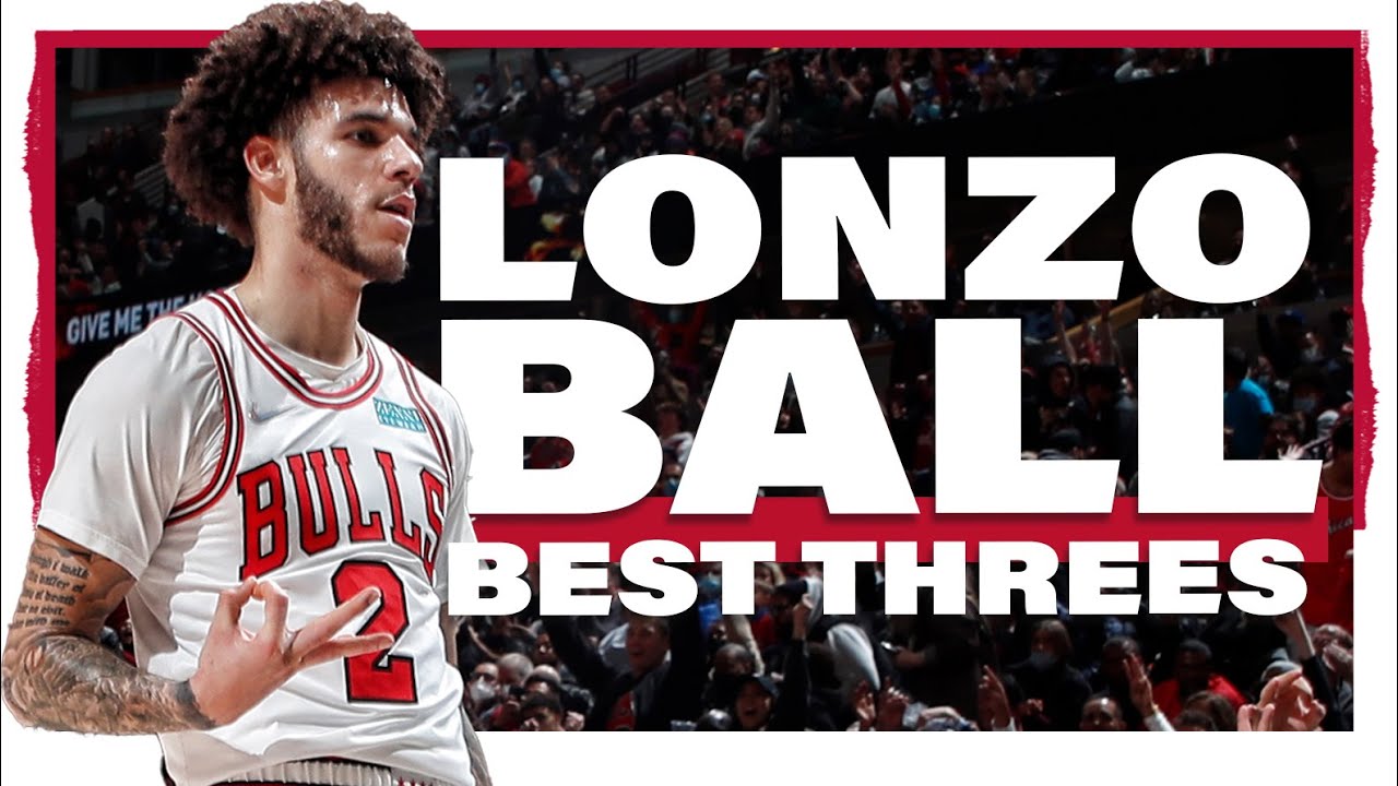 Lonzo Ball is an ELITE shooter! | Best Threes from the 2021-22 NBA Season | Chicago Bulls background