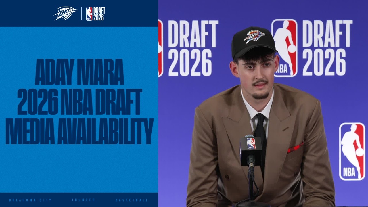 Aday Mara Draft Media Availability | 2026 NBA Draft | OKC Thunder