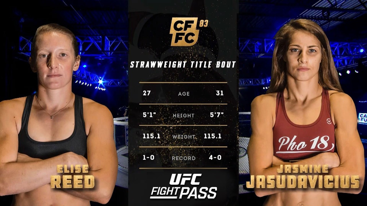 CFFC 83: Jasmine Jasudavicius vs Elise Reed | August 13, 2020