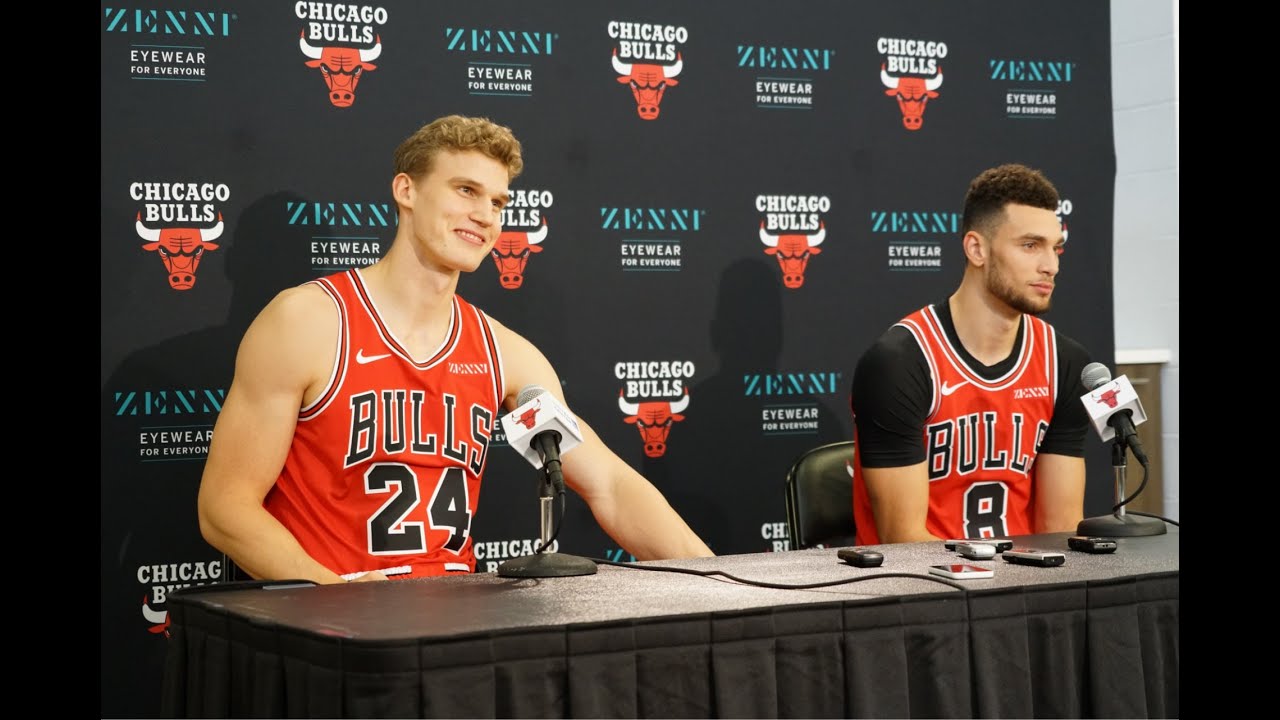 2019-20 Bulls Media Day: Lauri Markkanen and Zach LaVine