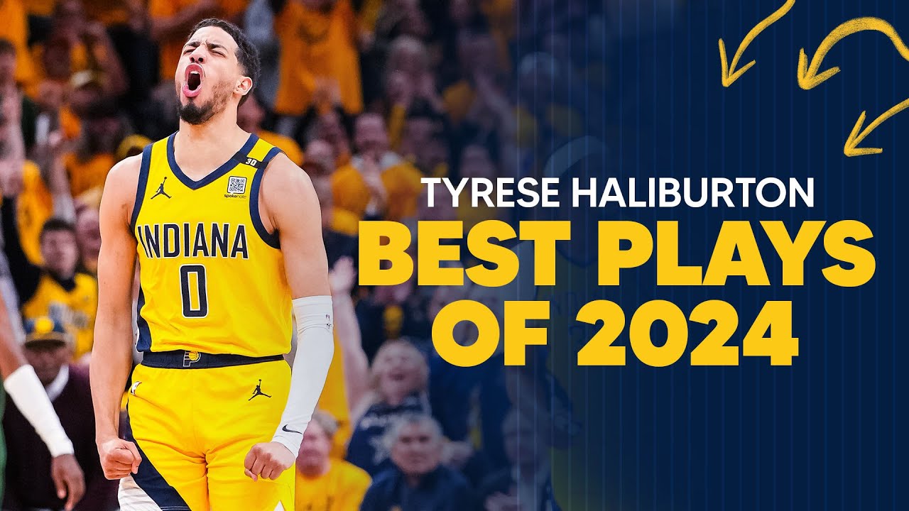 Tyrese Haliburton BEST PLAYS of 2024 | Indiana Pacers background