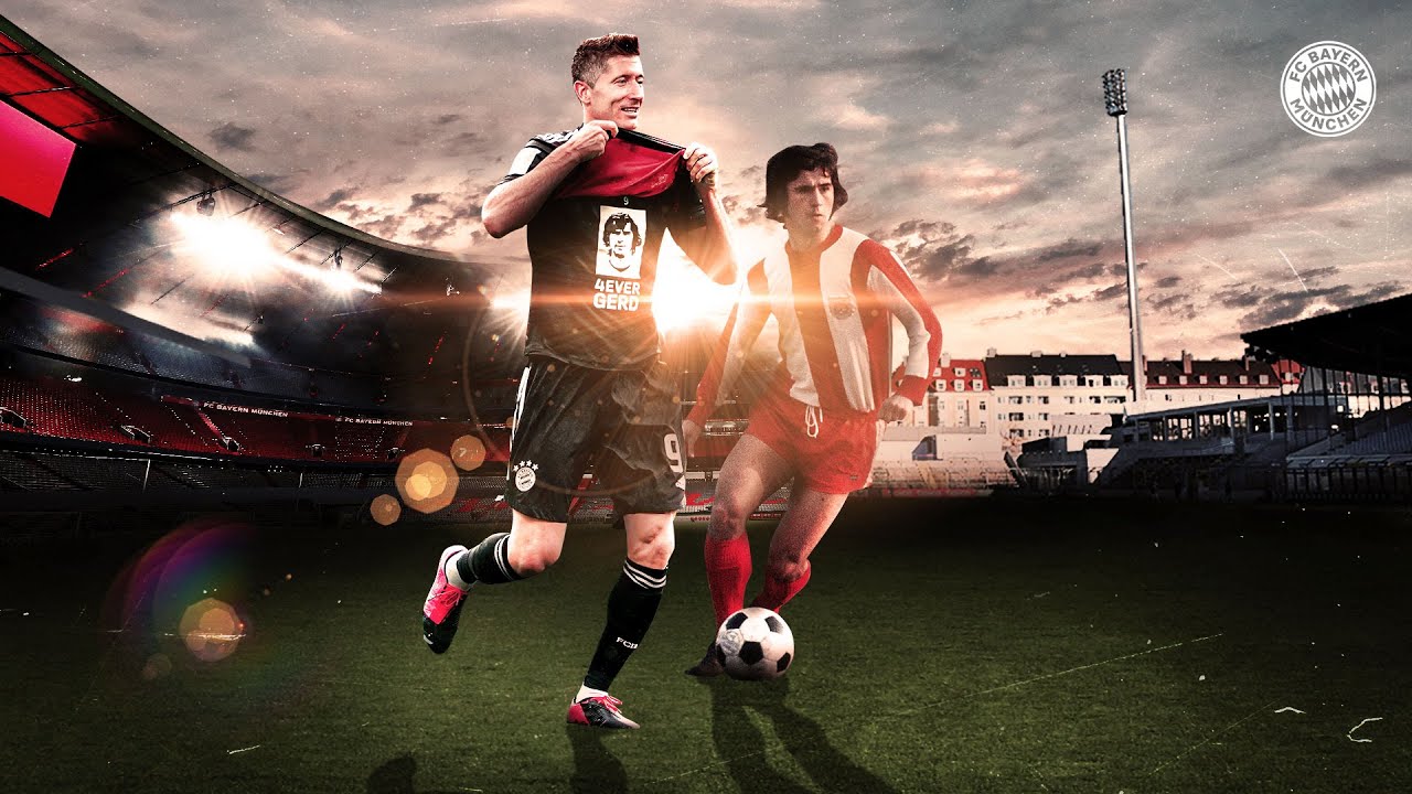 ALL 40 Bundesliga goals from Robert Lewandowski and Gerd Müller! ⚽ | RECORD background