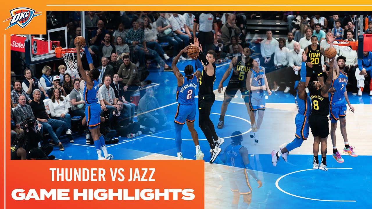 OKC Thunder vs Utah Jazz | Game Highlights | March 20, 2024 background
