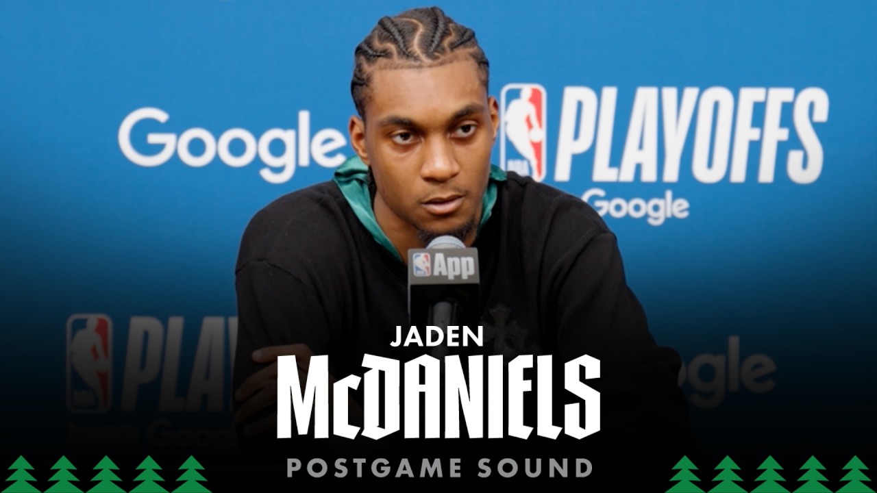 "Trying To Bring That Edge" | Jaden McDaniels Postgame Sound | 04.23.26
