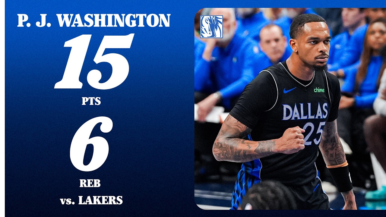 P.J. Washington (15 PTS 6 REB) vs. Los Angeles Lakers | April 5, 2026