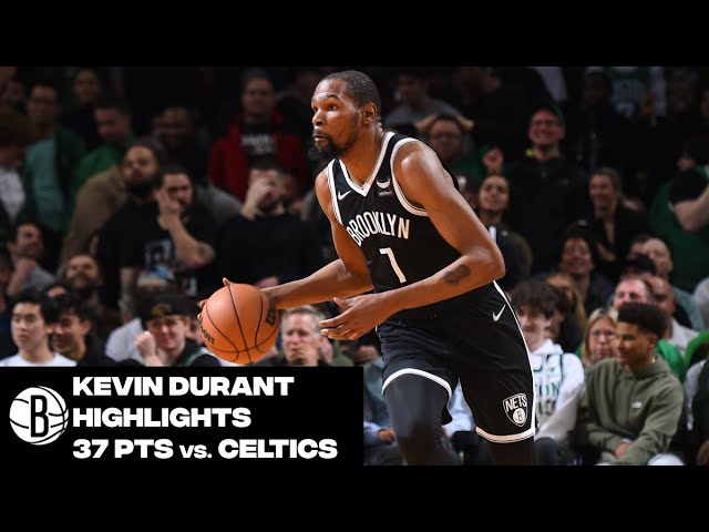 Kevin Durant Highlights | 37 Points vs Boston Celtics background