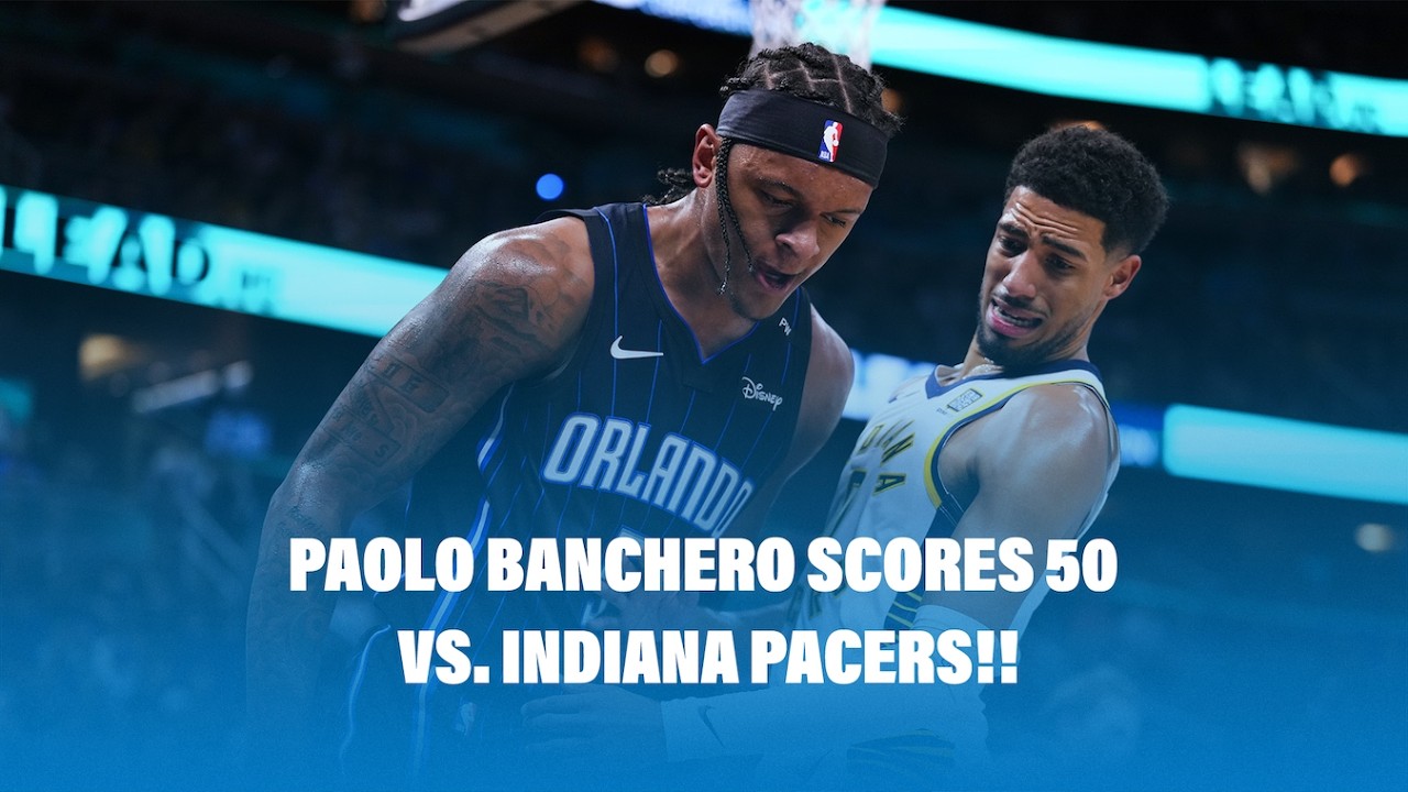 "What in the WORLD is going on?!?" | Paolo Banchero's 50 Point Game Highlights vs. Indiana Pacers background