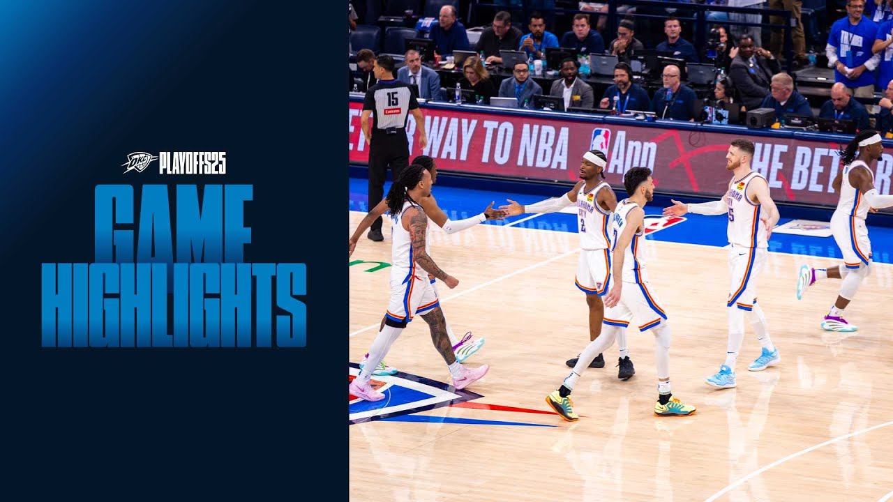 OKC Thunder vs Denver Nuggets | Western Conference semifinals Game 5 Highlights | May 13, 2025 background