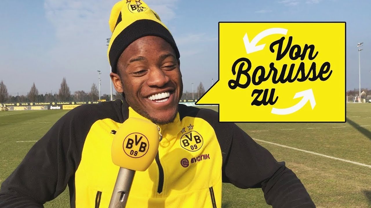 Your 09 Questions for Michy Batshuayi | "From Borusse to Borusse" | 🇬🇧 Subtitles background