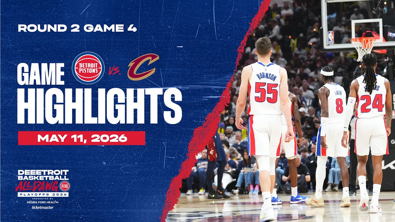 Detroit Pistons vs. Cleveland Cavaliers | ROUND 2 GAME 4 HIGHLIGHTS | 05.11.26