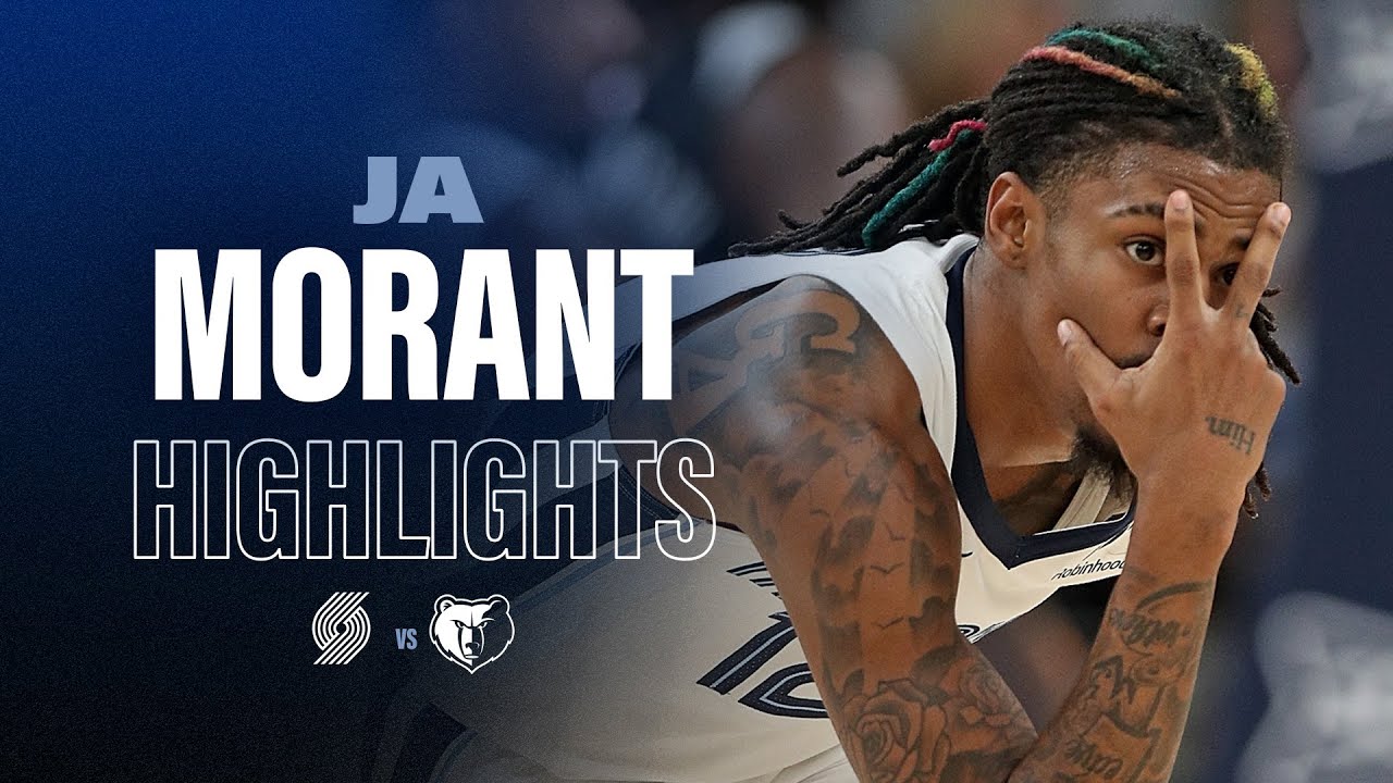Ja Morant Highlights vs Portland Trail Blazers background