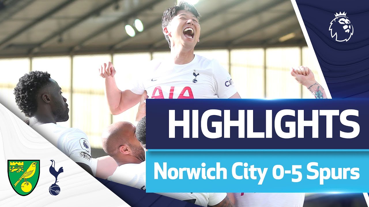 Son wins Golden Boot & Spurs secure CHAMPIONS LEAGUE football | HIGHLIGHTS | Norwich 0-5 Spurs background