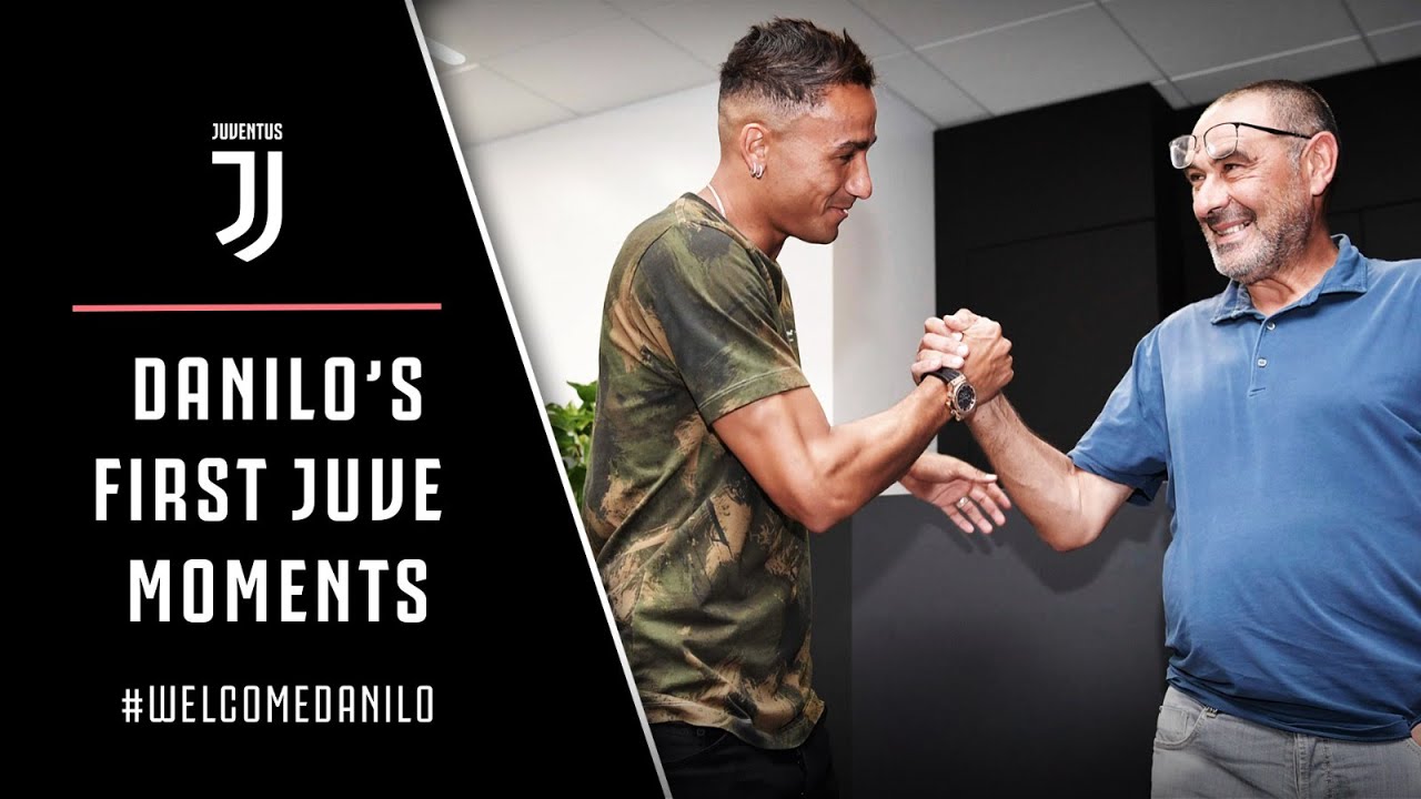 DANILO MEETS HIS TEAMMATES | First moments at Juventus | #WelcomeDanilo background