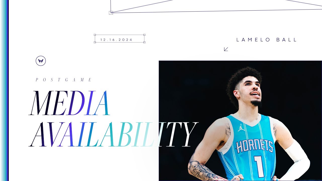 Hornets vs 76ers: LaMelo Ball Postgame Media Availability | 12/16/2024 background
