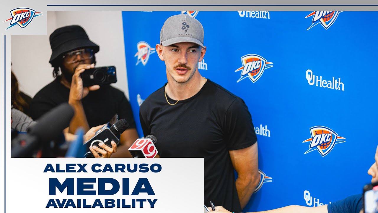 Alex Caruso Full Introductory Media Availability | June 24, 2024 |OKC Thunder background