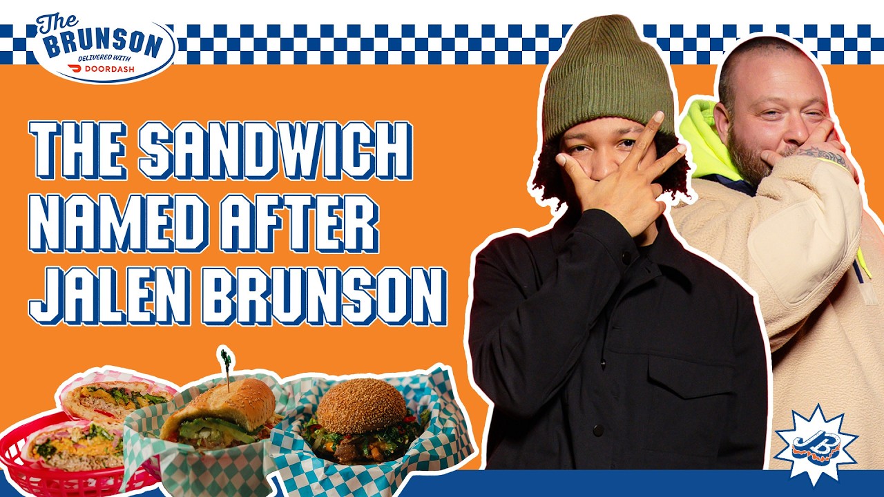 NBA All-Star Jalen Brunson REVEALS His Official Sandwich! background