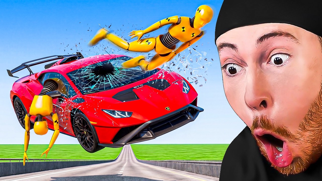 CAR CRASH ANIMATIONS YOU CANT UNSEE.. (No Seatbelt)