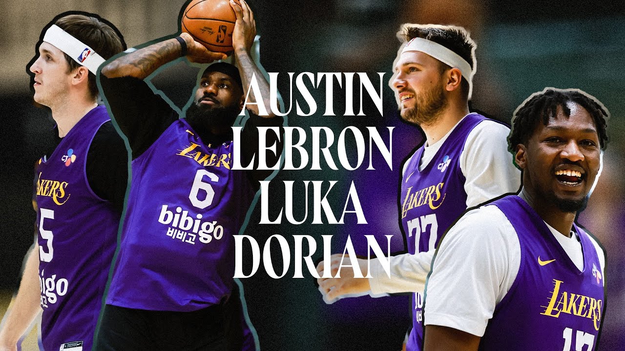 Luka, LeBron, Austin, Dorian | Pre-Playoffs Practice background