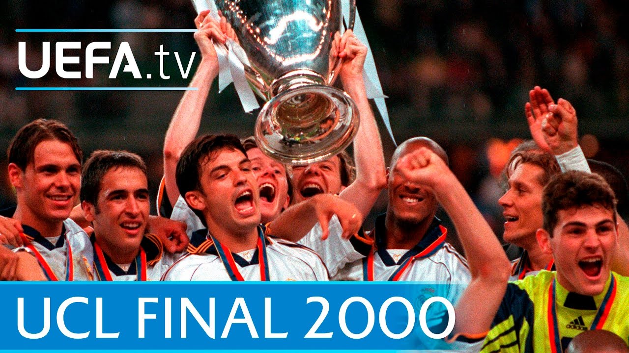 Real Madrid v Valencia - 2000 UEFA Champions League final highlights background