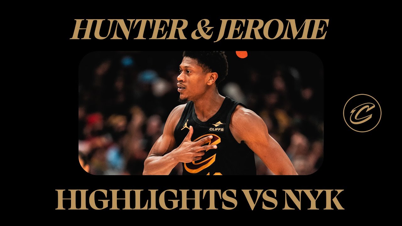 Cavs vs Knicks | De’Andre Hunter and Ty Jerome Highlights | 2.21.2025