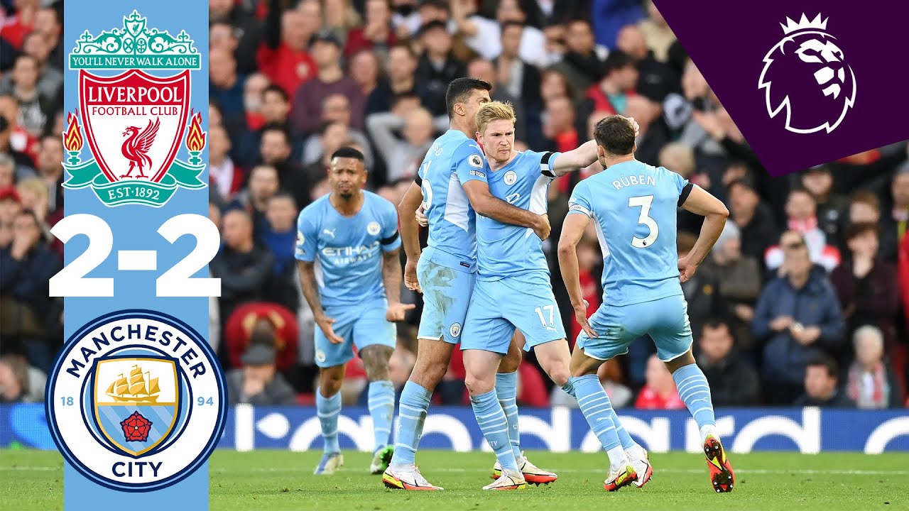 Man City Highlights | Liverpool 2-2 Man City | Foden, De Bruyne, Mane, Salah | Premier League