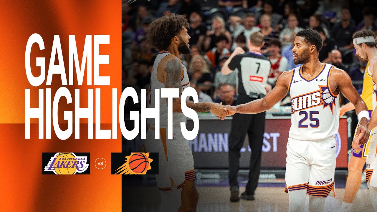 Phoenix Suns Preseason Game Highlights vs. Los Angeles Lakers | 10-14-2025 background