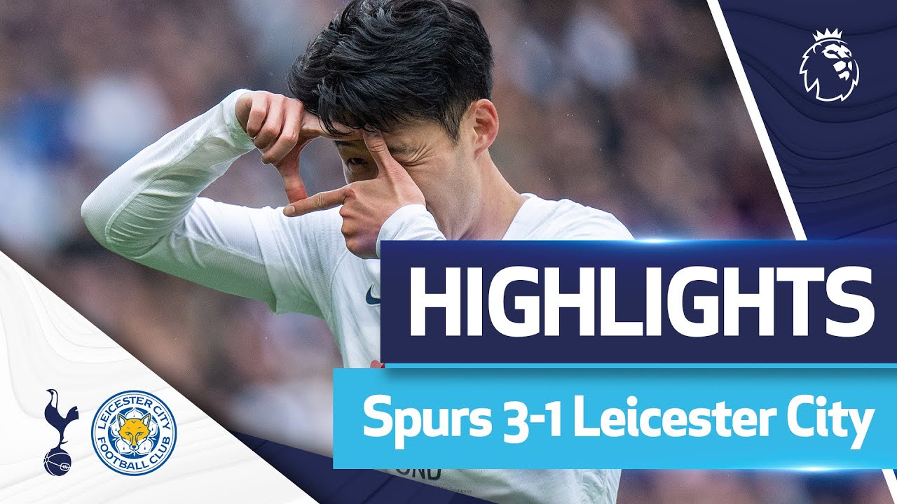 Heung-Min Son WONDER GOAL in HUGE win! | HIGHLIGHTS | Spurs 3-1 Leicester City background
