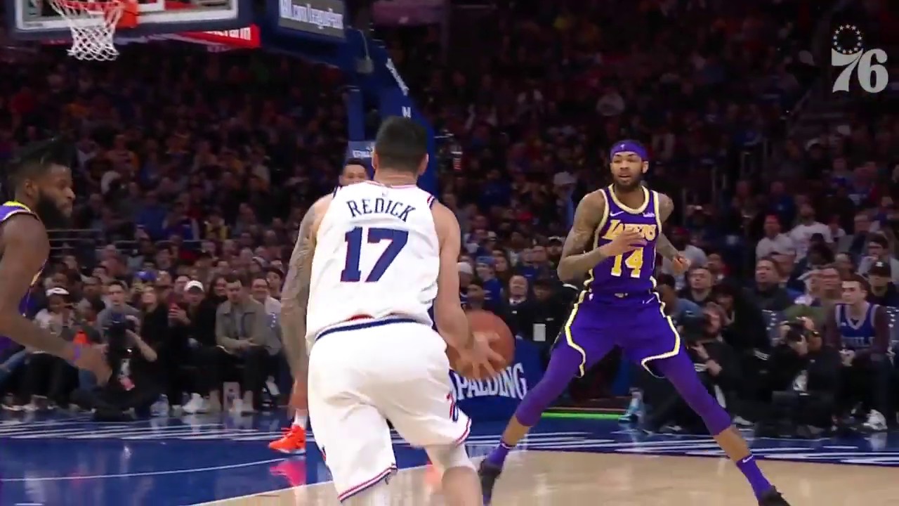 JJ Redick | Highlights vs Los Angeles Lakers (2.10.19) background