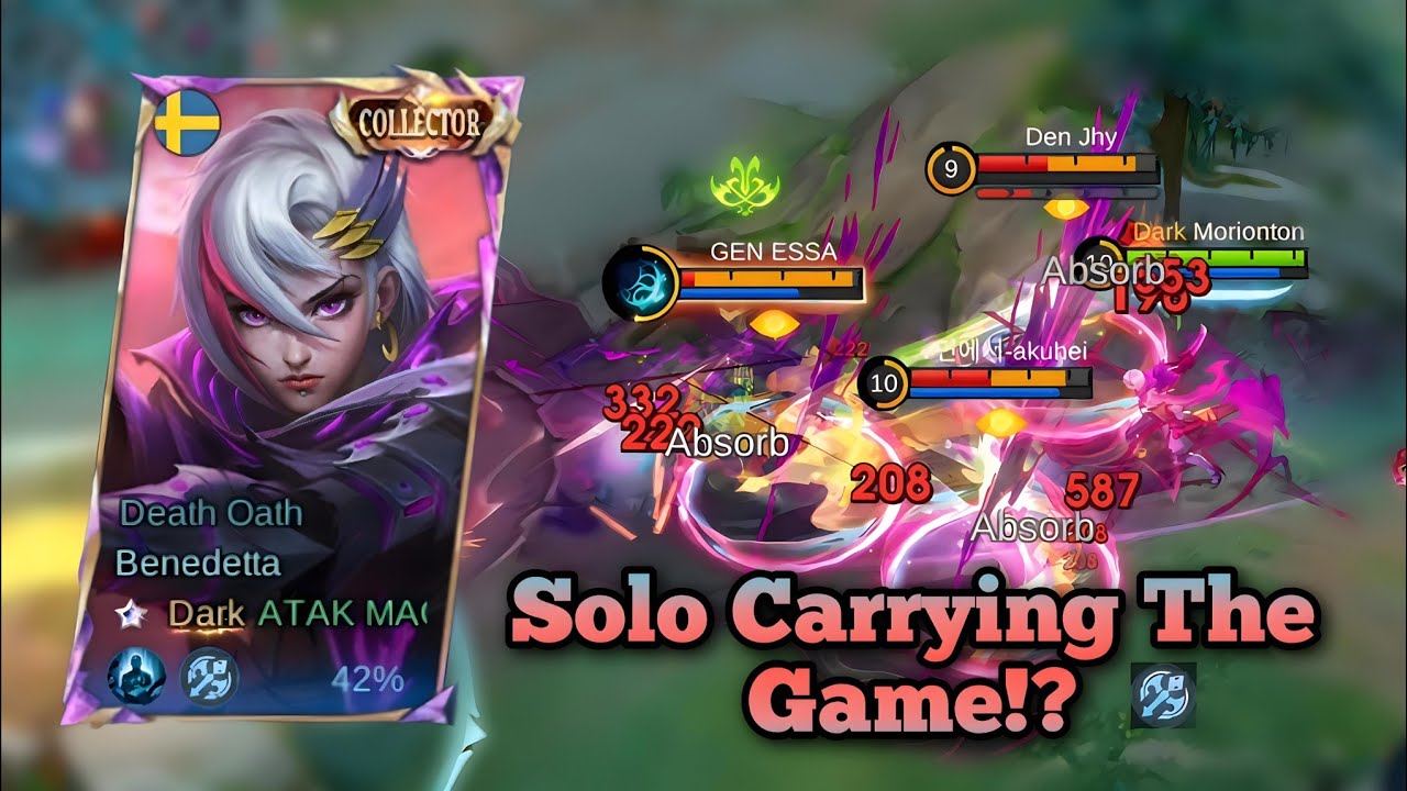 The Only One Who Can Pull This Off⁉️Benedetta Vs Yu-Zhong‼️Emblem | Build | Guide #mobilelegends