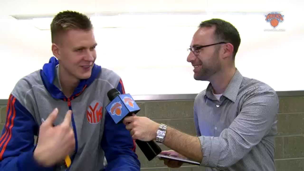 1-on-1 with Kristaps Porzingis: Name That Rap background