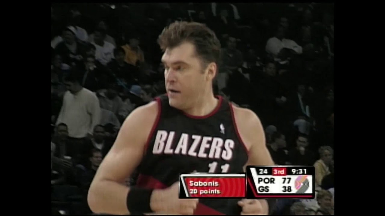 Throwback: Arvydas Sabonis' Near Perfect Game (32 PTS, 92% FG%, 10 REBS, 6 BLKS) background