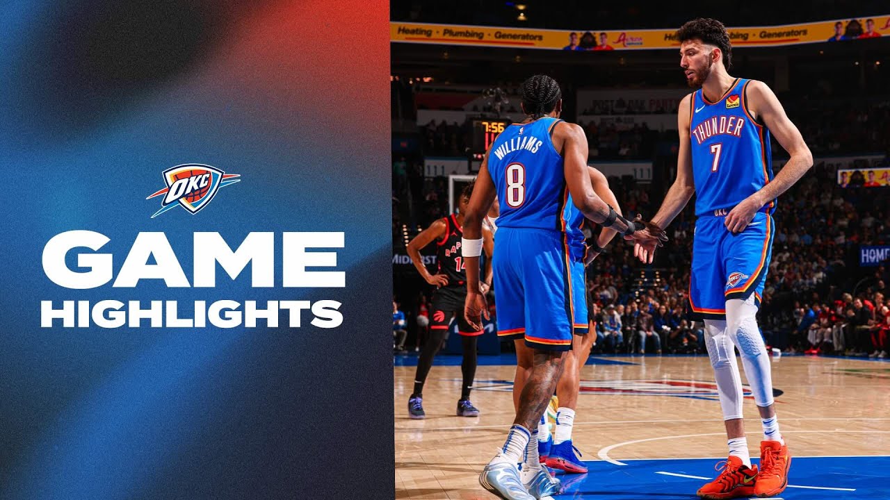 OKC Thunder vs Toronto Raptors | Game Highlights | February 7, 2025 background