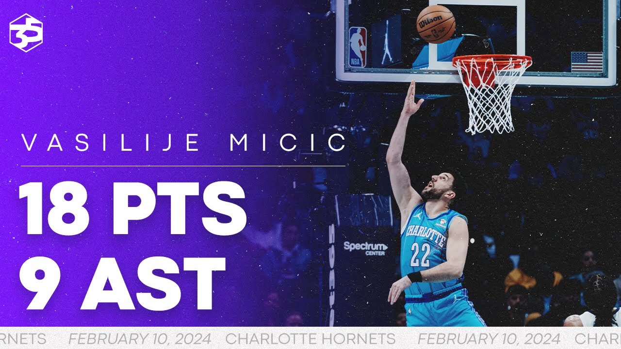 Vasilije Micić Has Career Night in Hornets Debut vs Grizzlies | 2/10/2024 background