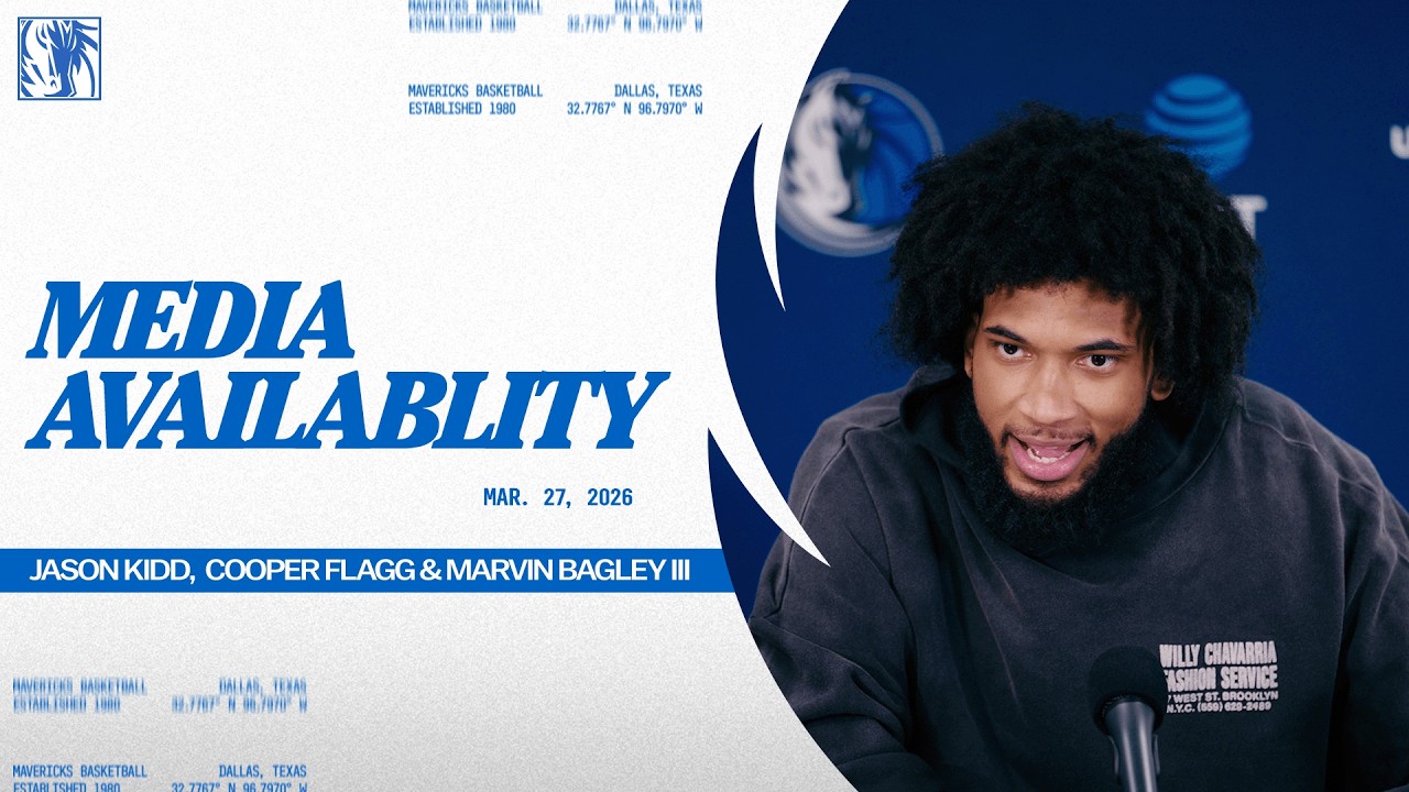 Jason Kidd, Cooper Flagg, & Marvin Bagley III | Post-Game Media Availability @ POR | 3/27/26
