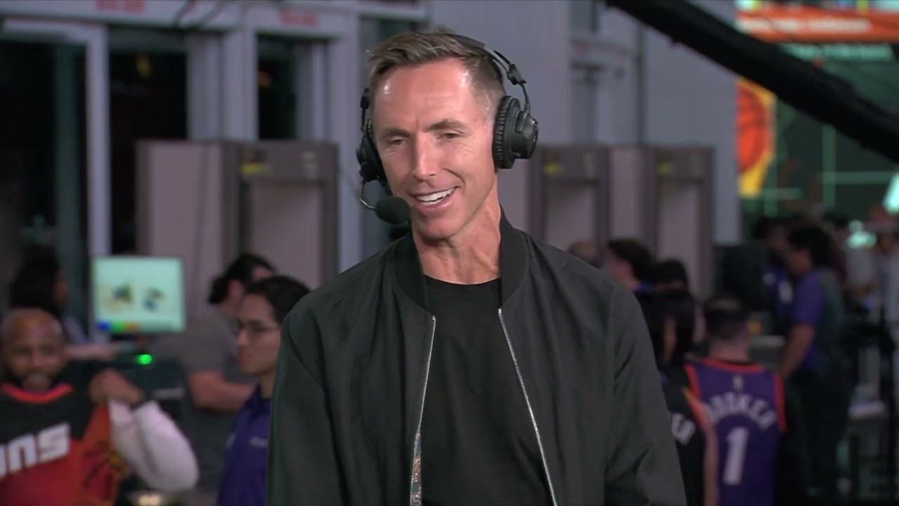 Steve Nash joins the pregame broadcast to discuss new Ring Of Honor and more. | Phoenix Suns background