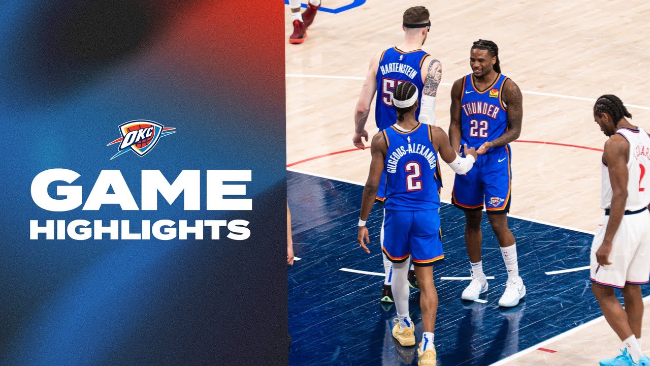 OKC Thunder at LA Clippers | Game Highlights | March 23, 2025