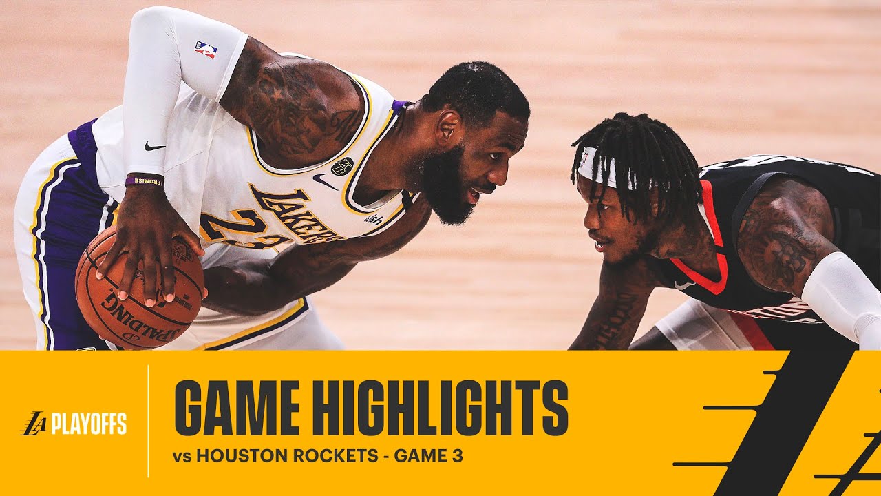 HIGHLIGHTS | LeBron James (36 pts, 7 reb, 4 blk) vs Houston Rockets background