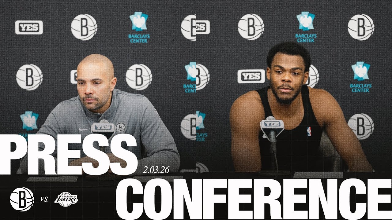 Jordi Fernández and Day'Ron Sharpe Postgame Press Conference vs. Los Angeles Lakers