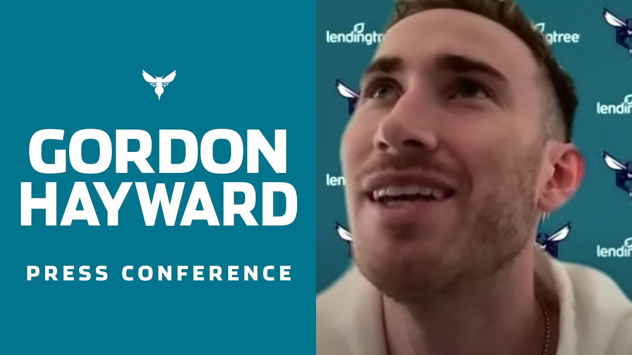 GORDON HAYWARD Introductory Press Conference with Hornets!
