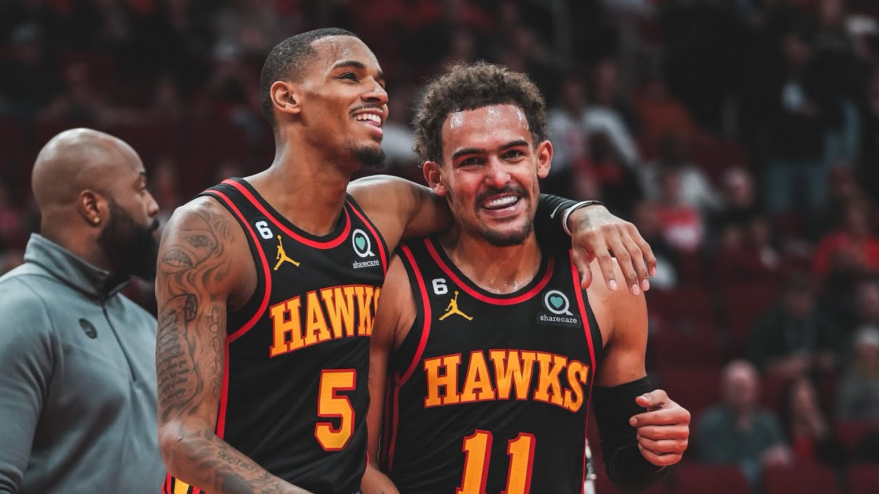 Trae Young and Dejounte Murray combine for 83 points background