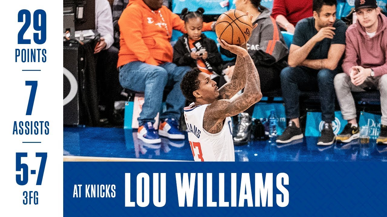 Lou Williams Clutch Fourth Quarter at Knicks | 3/24