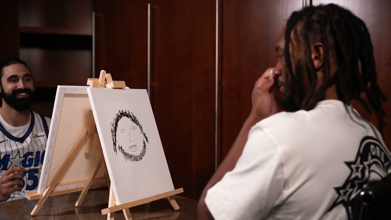 CAN THESE NBA PLAYERS DRAW ONE ANOTHER WELL? | SKETCHY BUSINESS FT. WENDELL AND GOGA background