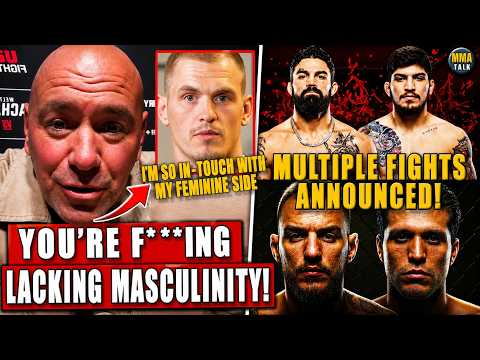 Dana White FIRES SHOTS at Ian Garry Over "Toxic Masculinity" Comments, Multiple UFC Fights Announced